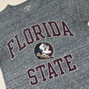 Florida State Seminoles League Heather Gray T Shirt Small NCAA Football